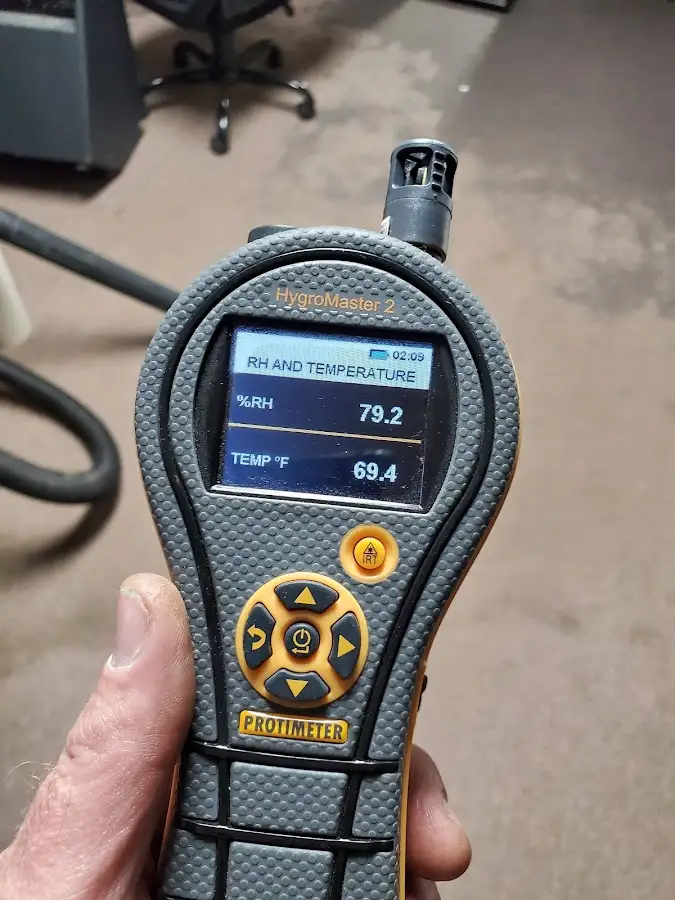 Moisture meter humidity assessment for Fire & Smoke Damage Restoration in Dock Junction